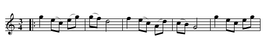 Miss Wroughtons Minuet - staff notation