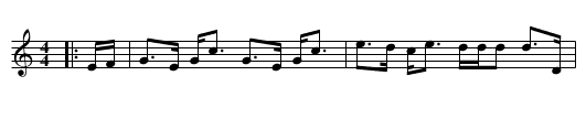 Miss Young of Banff's Strathspey - staff notation