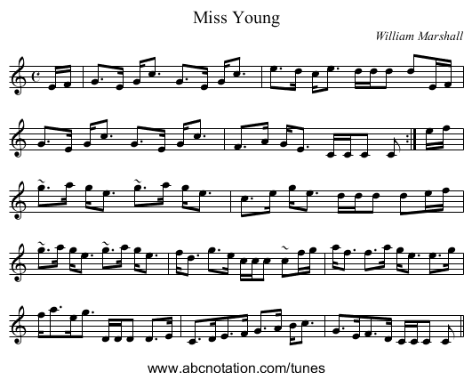 Miss Young - staff notation