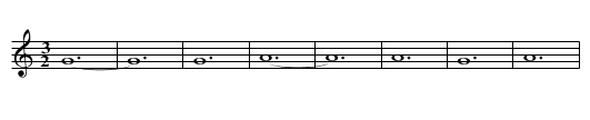 Missa Ad coenam Agni B.Hosanna Benedictus - staff notation