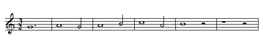 Missa Ad coenam Agni Hosanna Sanctus - staff notation