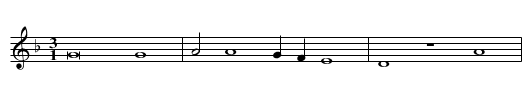 Missa Ad fugam / Agnus Dei (version I) - staff notation