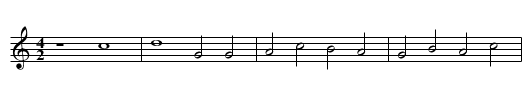 Missa Ad fugam Gloria - staff notation