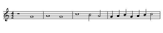 Missa Ad fugam Kyrie - staff notation