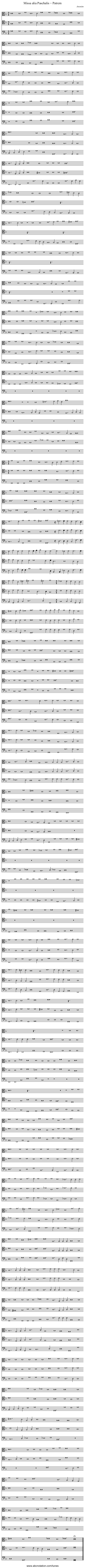 Missa alia Paschalis – Patrem - staff notation