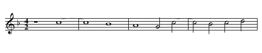 Missa Alma Redemptoris mater Crucifixus Credo - staff notation