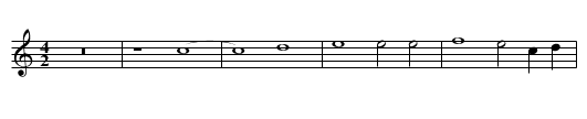 Missa Aspice Domine Benedictus - staff notation