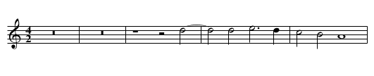 Missa Aspice Domine Kyrie II - staff notation