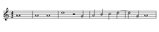 Missa Assumpta est Maria Agnus II - staff notation