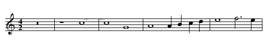 Missa Ave Maria (1594) Agnus II - staff notation