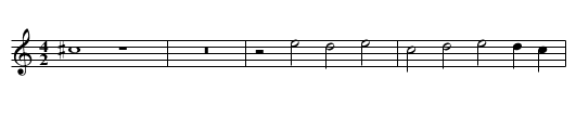 Missa Ave Maria (1594) Cum Sancto Spiritu Gloria - staff notation