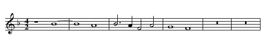Missa Ave Maria (1596) Agnus II - staff notation