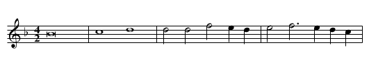 Missa Ave Maria (1596) Benedictus - staff notation