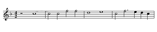 Missa Ave Maria (1596) Et in Spiritum Credo - staff notation