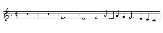 Missa Ave Maria (1596) Pleni Sanctus - staff notation