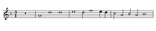 Missa Ave maris stella / Gloria - staff notation