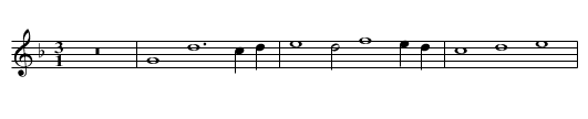 Missa Ave maris stella / Kyrie - staff notation