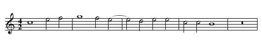 Missa Ave regina coelorum Et iterum Credo - staff notation