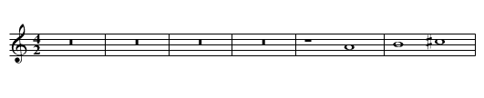 Missa Beatus Laurentius Crucifixus Credo - staff notation