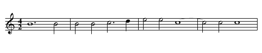 Missa Beatus Laurentius Gloria - staff notation