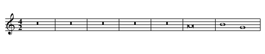 Missa Benedicta es Kyrie II - staff notation