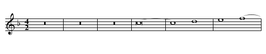 Missa Brevis Agnus I - staff notation
