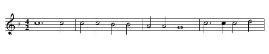Missa Brevis Gloria - staff notation