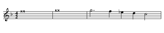 Missa Confitebor tibi coda Agnus II - staff notation