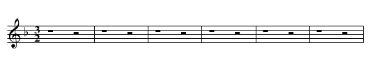Missa Confitebor tibi First Section Agnus II - staff notation