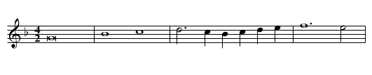 Missa Confitebor tibi First Section Kyrie - staff notation