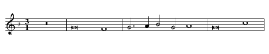 Missa Da pacem / Kyrie - staff notation