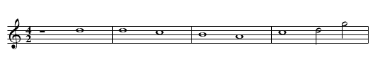 Missa De Beata Marie Virginis (I) Benedicimus te Gloria - staff notation