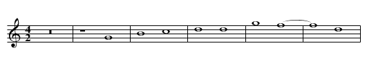 Missa De Beata Marie Virginis (I) Pleni Sanctus - staff notation
