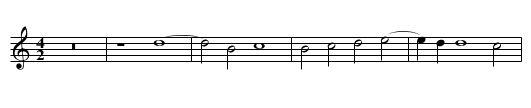 Missa De Beata Marie Virginis (II) First Section Benedictus - staff notation