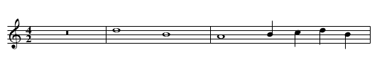 Missa De Beata Marie Virginis (III) Sanctus - staff notation