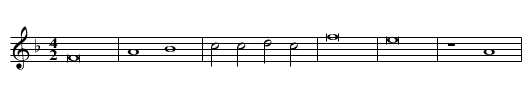 Missa De beata virgine (1567) Agnus II - staff notation