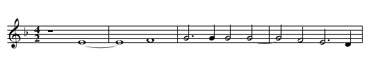 Missa De beata virgine (1567) Et in Spiritum Credo - staff notation