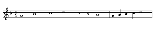 Missa De beata virgine (1567) Kyrie - staff notation