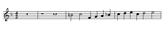 Missa De beata virgine (1570) Benedictus - staff notation