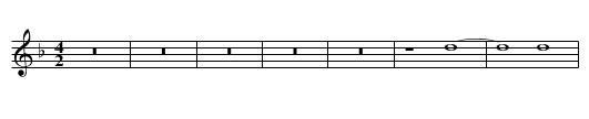 Missa De beata virgine (1570) Christe Kyrie - staff notation