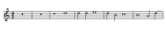 Missa Dies sanctificatus First Section Credo - staff notation