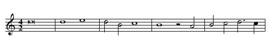 Missa Dies sanctificatus Kyrie - staff notation