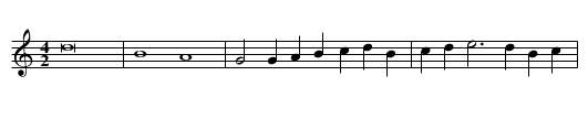 Missa Dilexi quoniam First Section Benedictus - staff notation