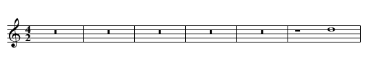 Missa Dilexi quoniam First Section Credo - staff notation