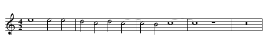 Missa Dilexi quoniam Hosanna Benedictus - staff notation