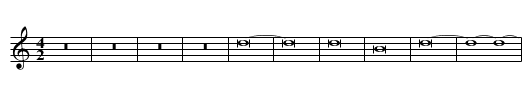 Missa Ecce sacerdos magnus Agnus I - staff notation