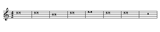 Missa Ecce sacerdos magnus Kyrie - staff notation