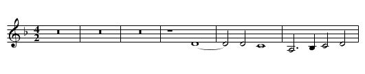 Missa Emendemus in melius First Section Benedictus - staff notation