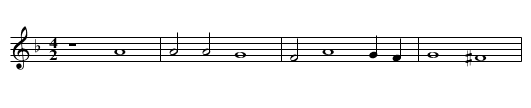 Missa Emendemus in melius First Section Credo - staff notation