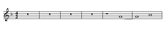 Missa Emendemus in melius Kyrie - staff notation